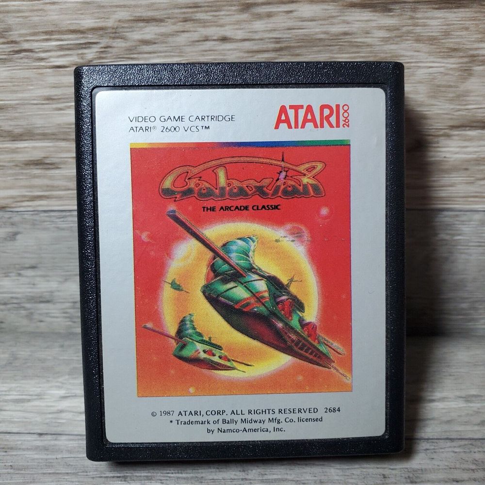 Galaxian (Atari 2600, 1983) Cartridge Only Tested & Works - Nice - See Photos